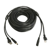 8-core network power cable, 8-core network cable + 2-core power cable combined, outdoor network and power extension cable